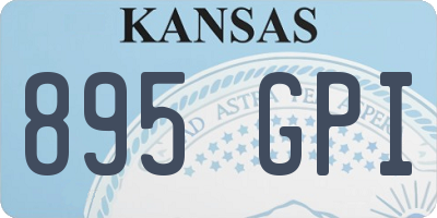 KS license plate 895GPI