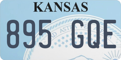 KS license plate 895GQE