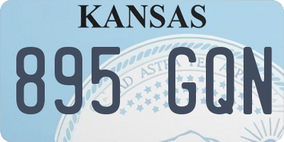 KS license plate 895GQN
