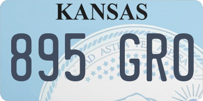 KS license plate 895GRO