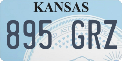 KS license plate 895GRZ