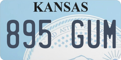 KS license plate 895GUM