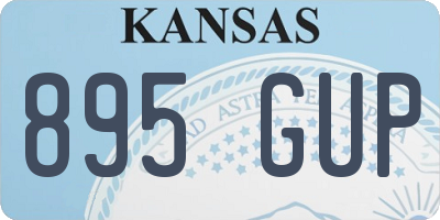 KS license plate 895GUP