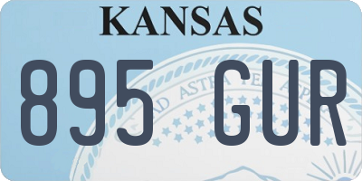 KS license plate 895GUR