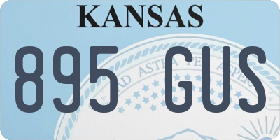KS license plate 895GUS