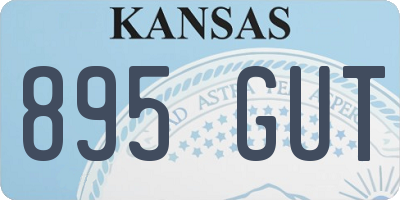 KS license plate 895GUT