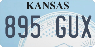 KS license plate 895GUX