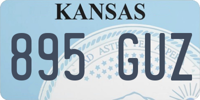 KS license plate 895GUZ