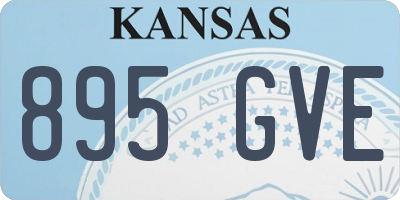 KS license plate 895GVE