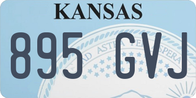 KS license plate 895GVJ