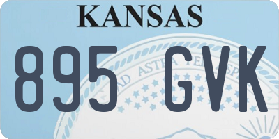 KS license plate 895GVK