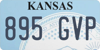 KS license plate 895GVP