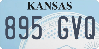 KS license plate 895GVQ