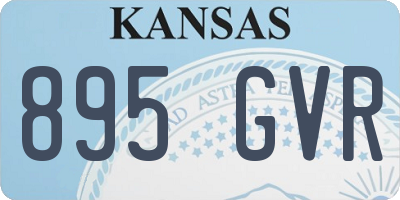 KS license plate 895GVR