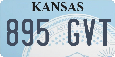KS license plate 895GVT