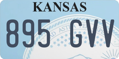 KS license plate 895GVV