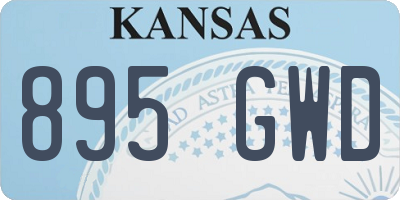 KS license plate 895GWD
