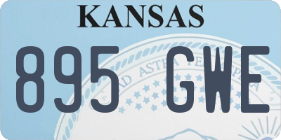 KS license plate 895GWE