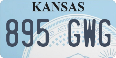 KS license plate 895GWG