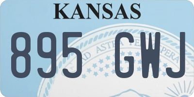 KS license plate 895GWJ