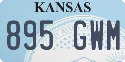 KS license plate 895GWM