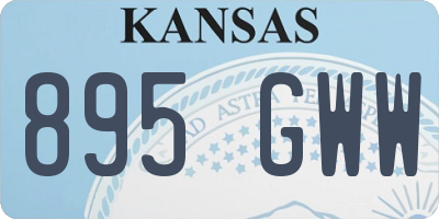 KS license plate 895GWW