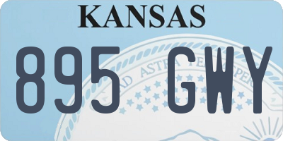 KS license plate 895GWY