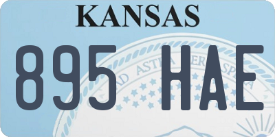 KS license plate 895HAE