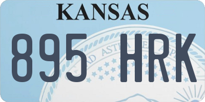 KS license plate 895HRK