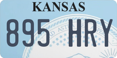 KS license plate 895HRY
