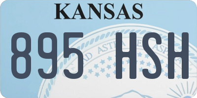 KS license plate 895HSH