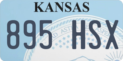 KS license plate 895HSX