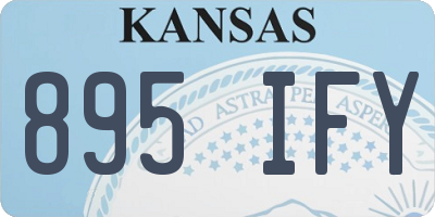 KS license plate 895IFY