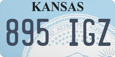 KS license plate 895IGZ