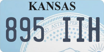 KS license plate 895IIH