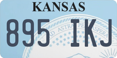 KS license plate 895IKJ