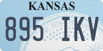 KS license plate 895IKV