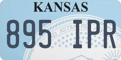 KS license plate 895IPR