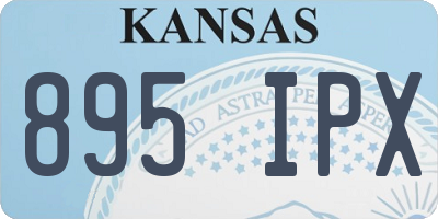 KS license plate 895IPX