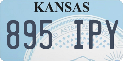 KS license plate 895IPY