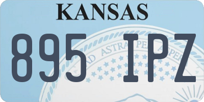 KS license plate 895IPZ