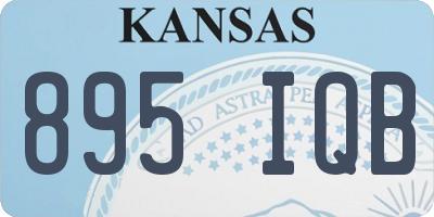 KS license plate 895IQB