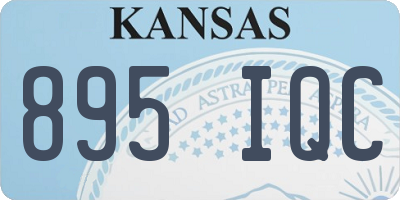 KS license plate 895IQC