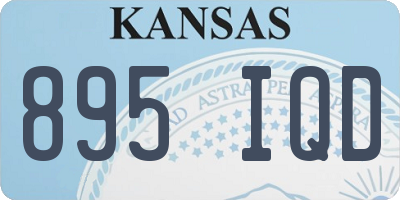 KS license plate 895IQD