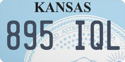 KS license plate 895IQL