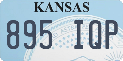KS license plate 895IQP