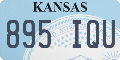 KS license plate 895IQU