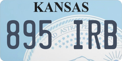 KS license plate 895IRB