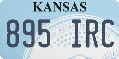 KS license plate 895IRC