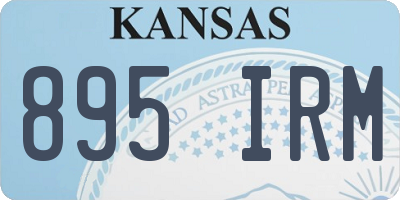 KS license plate 895IRM